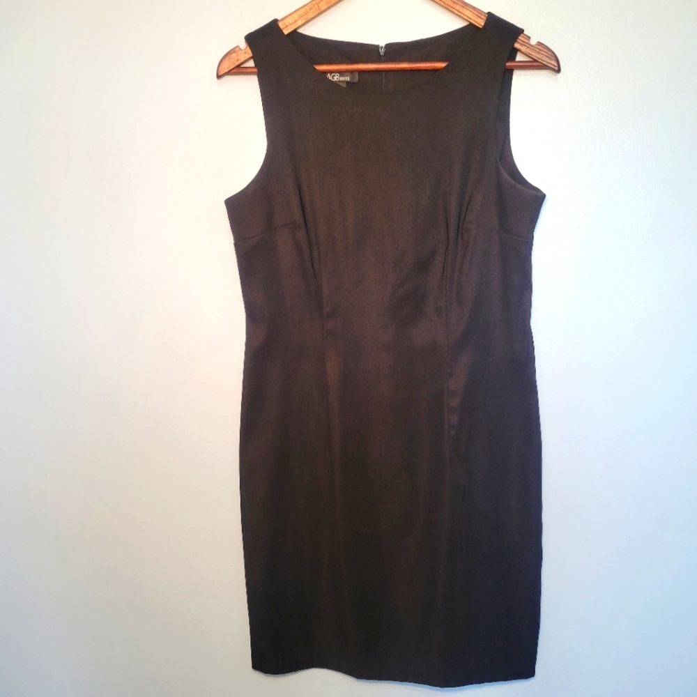 ABG Black‎ Sleeveless Sheath Dress Womens Size 8 Fully Lined